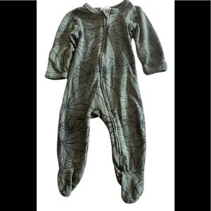 LONG SLEEVE ZIPPER FOOTIE | ORGANIC COTTON size 3/6months